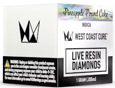WEST COAST CURE: Pineapple Pound Cake 1g Live Resin Diamonds (I)