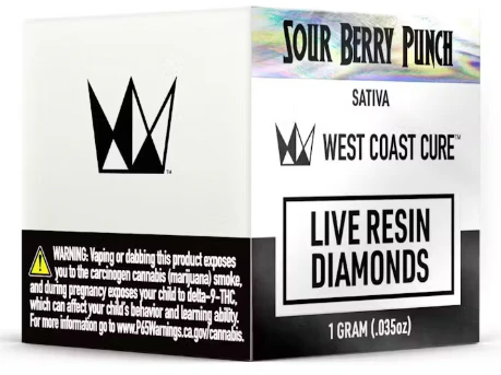 West Coast Cure - WEST COAST CURE: Sour Berry Punch 1g Live Resin Diamonds (S) Main Image