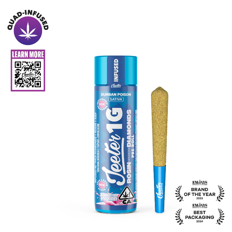 Jeeter - Jeeter - Durban Poison Infused Preroll 1g Main Image