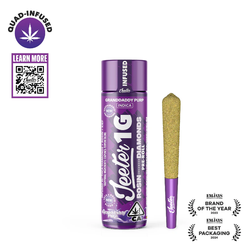 Jeeter - Jeeter - Granddaddy Purp Infused Preroll 1g Main Image