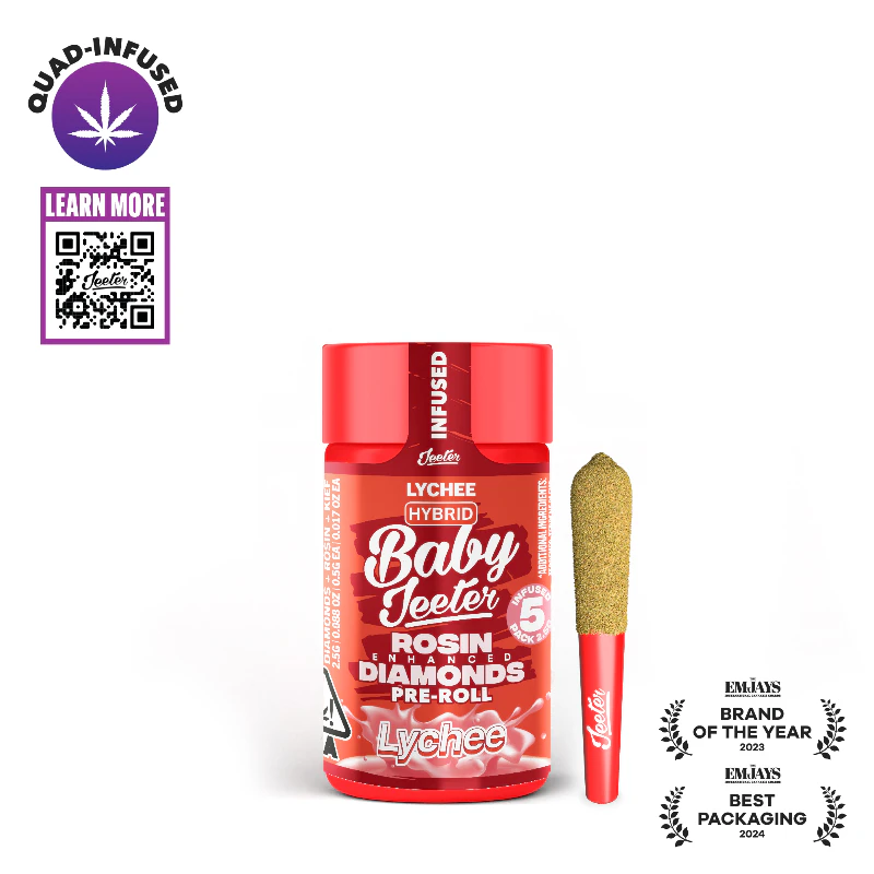 Jeeter - Jeeter - Lychee Infused Preroll 5pk 2.5g Main Image