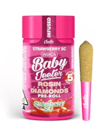 JEETER:  Strawberry Cough Quad-Infused Baby Jeeter .5g Pre-Rolls 5pk/2.5g (S)