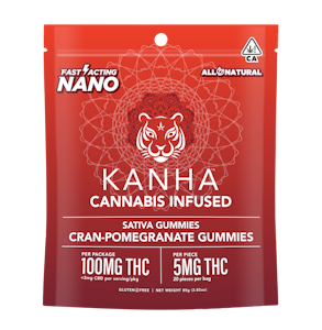 KANHA -  NANO Cran-Pomegranate Gummies
