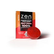 ZEN - SINGLE SATIVA FRUIT PUNCH 100MG GUMMY