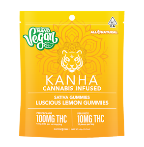 KANHA - NANO VEGAN - SATIVA LUSCIOUS LEMON 100MG - KANHA