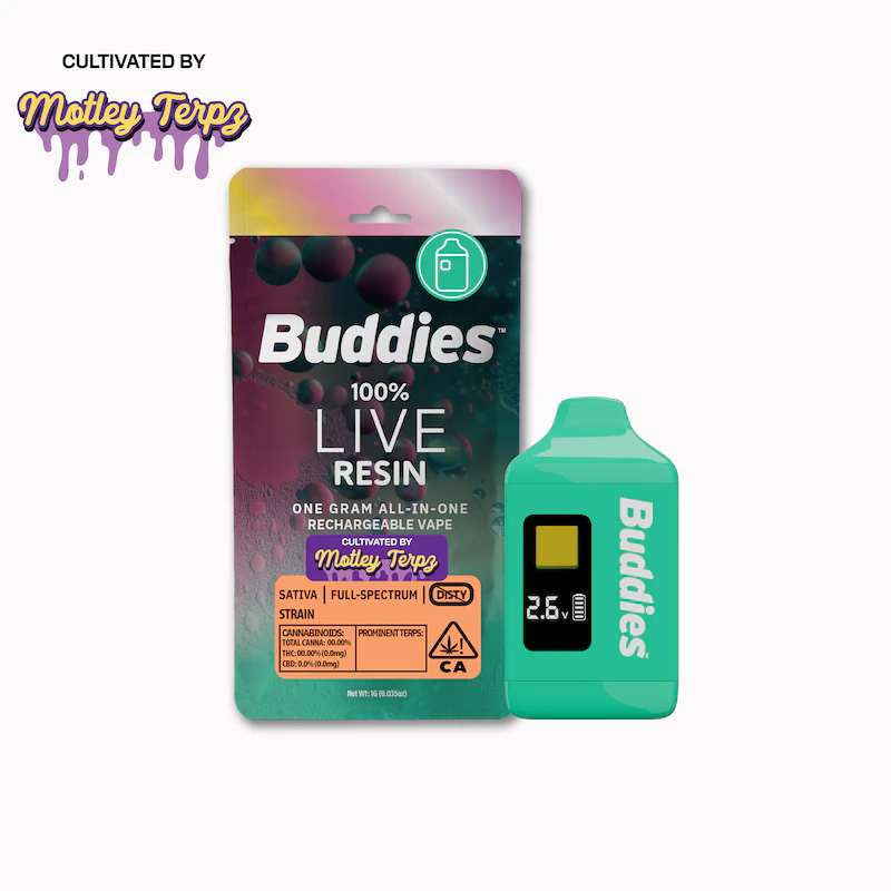 Buddies Brand - AIO - PALM - Durban Poison (Live Resin) - 1g (S) - Buddies Main Image