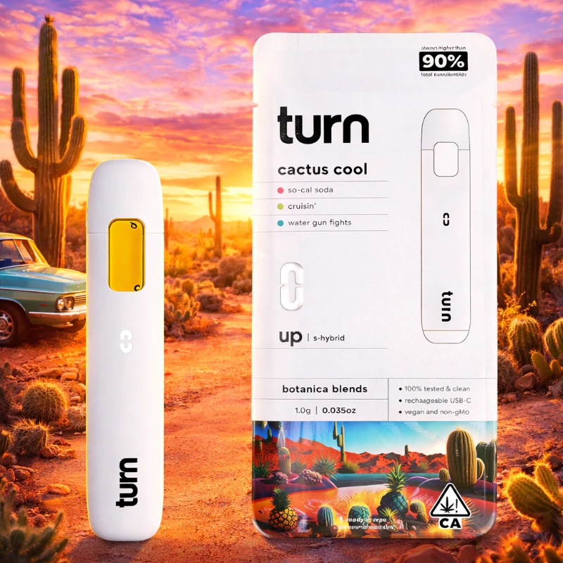 turn - 1g TURN All-In-One Vape - Cactus Cool 88% Main Image