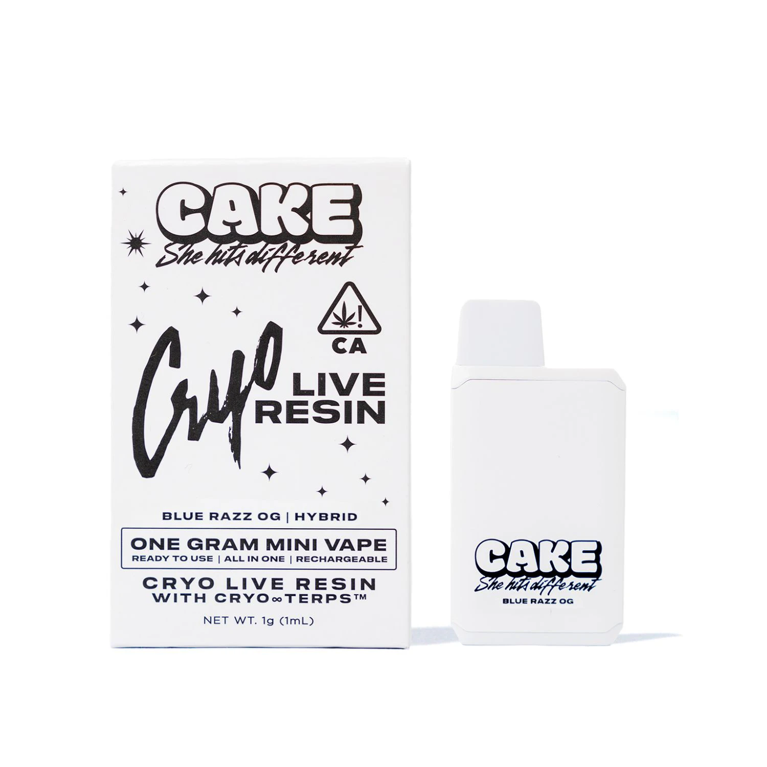 CAKE - CAKE - 1g Cyro Live Resin AIO Mini - Blue Razz OG Main Image