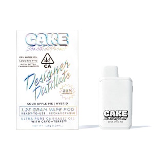 Cake - CAKE - 1.25g Distillate AIO - Sour Apple Pie 