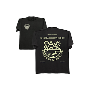 FROM THE EARTH - THE CAMP T-SHIRT - BLACK - M - FROM THE EARTH