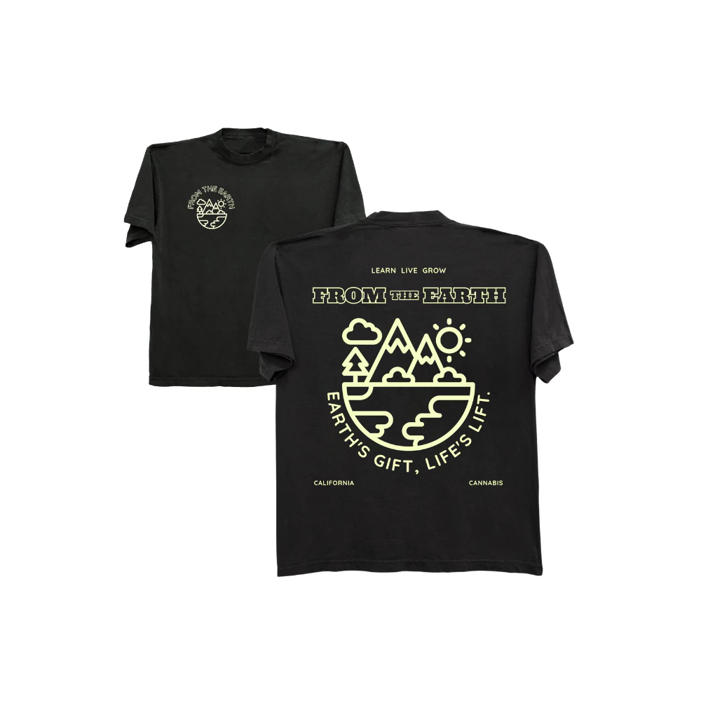 FROM THE EARTH - THE CAMP T-SHIRT - BLACK - L - FROM THE EARTH Main Image