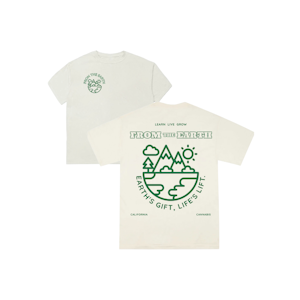 FROM THE EARTH - THE CAMP T-SHIRT - CREAM - L - FROM THE EARTH