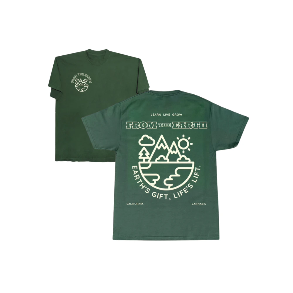 FROM THE EARTH - THE CAMP T-SHIRT - GREEN - L - FROM THE EARTH Main Image