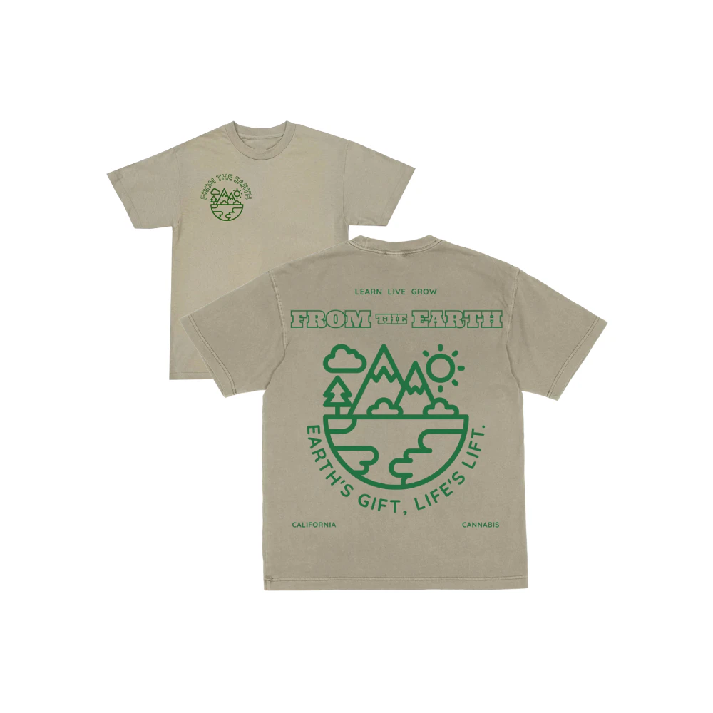 FROM THE EARTH - THE CAMP T-SHIRT - TAN - XL - FROM THE EARTH Main Image
