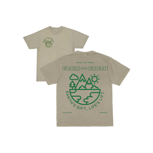 FROM THE EARTH - THE CAMP T-SHIRT - TAN - 2XL - FROM THE EARTH