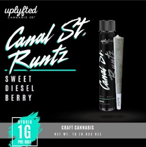 Donut - Uplyfted-Canal St. Runtz-Hybrid-Hash Rosin-1g-24.68%