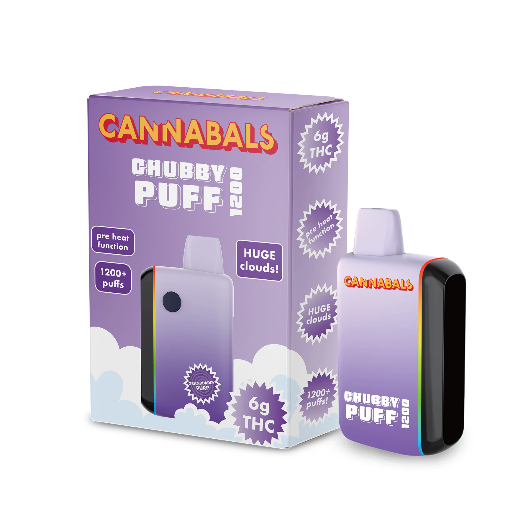 Cannabals - Cannabals | Granddaddy Purple | Chubby Puff Vape | 6g Main Image