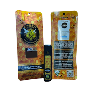 Cannabee Extracts - Cannabee Live Resin Disposable Vape 1g - Garlic Icing
