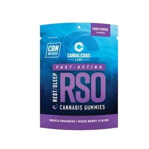 Cannalicious Labs - Cannalicious High Dose RSO Rest Gummies - Mixed Berry