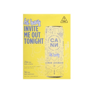 CANN - HI BOY 4 PACK - LEMON LAVENDER 5MG - CANN