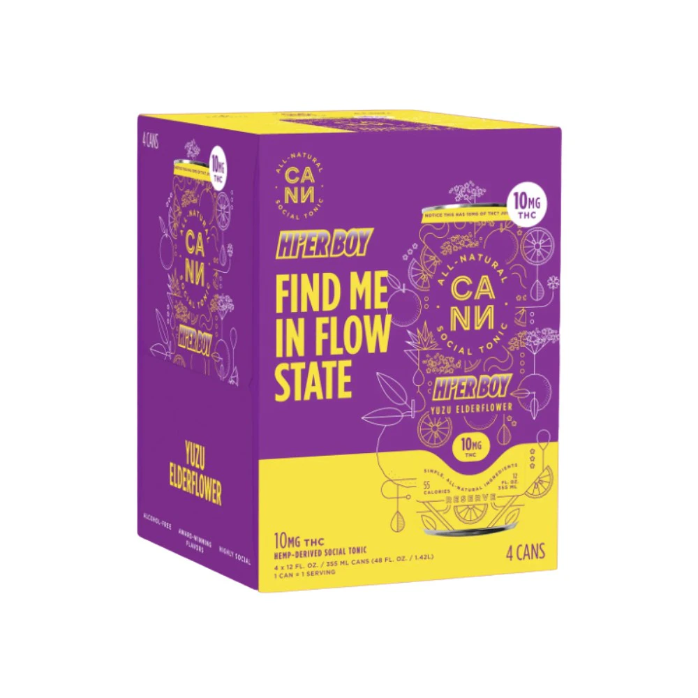 Cann - HI'ER BOYS - YUZU ELDERFLOWER 10MG (4PK) - CANN Main Image