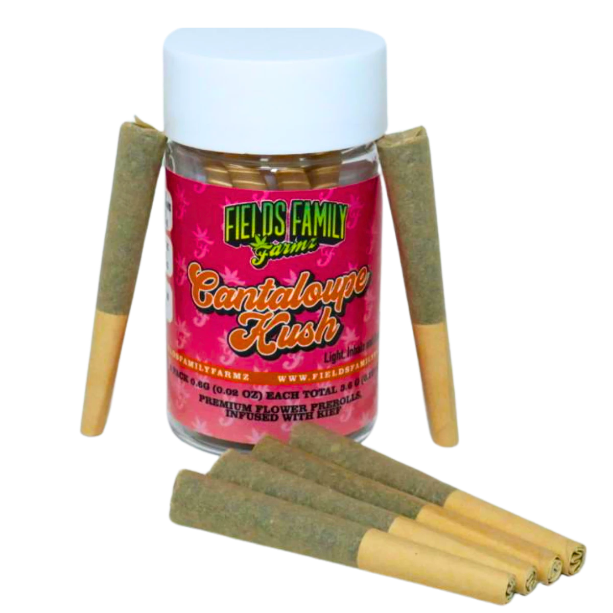Fields Family Farmz - Cantaloupe Kush (S) | (6pk) 3.6g Infused Prerolls | Fields Family Farmz Main Image