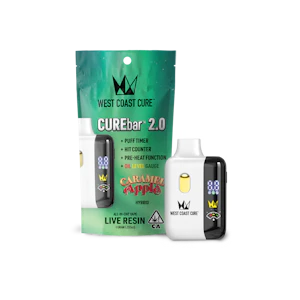 WEST COAST CURE - West Coast Cure - Caramel Apple Live Resin CUREbar 1g