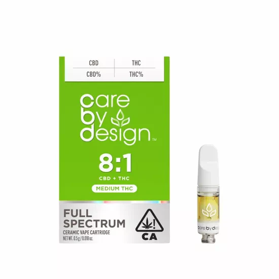 Care By Design - CARE BY DESIGN | MEDIUM THC 1:8 THC/CBD - 510 THREAD | CARTRIDGE | 1G Main Image