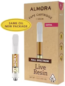 ALMORA FARMS: Super Lemon Haze Live Resin Vape Cart 1g (S)