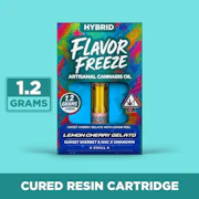 FLAVOR FREEZE: Lemon Cherry Gelato 1.2g Cured Resin Cart (H)