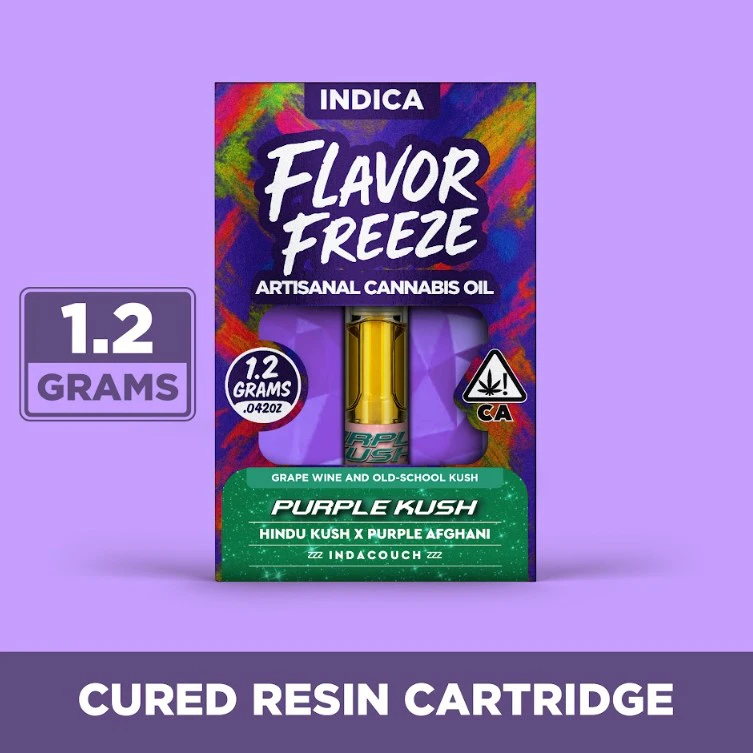 Flavor Freeze - FLAVOR FREEZE: Purple Kush 1.2g Cured Resin Cart (I) Main Image