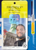 FRIENDLY BRAND: Pure OG 1g Live Resin Cartridge (I)