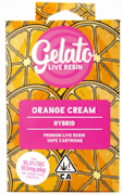GELATO: Orange Cream 1g Live Resin Vape Cart (H)