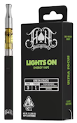 HEAVY HITTERS: Lights On Green Crack 3:1 (THC:THCv) 1g Vape Cart (S)