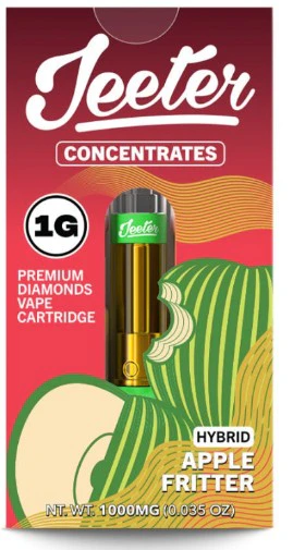 Jeeter - JEETER CART: Apple Fritter 1g Premium Liquid Diamonds Vape Cartridge (H) Main Image