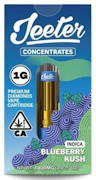 JEETER CART: Blueberry Kush 1g Premium Liquid Diamonds Vape Cartridge (I)