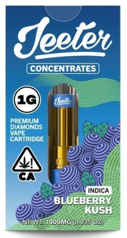 Jeeter - JEETER CART: Blueberry Kush 1g Premium Liquid Diamonds Vape Cartridge (I) Main Image