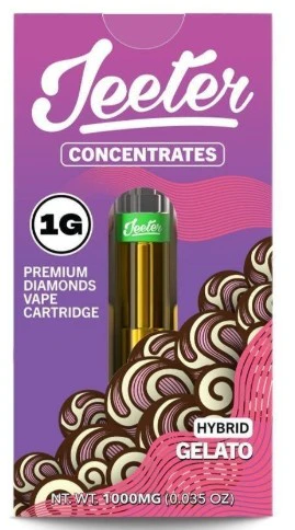 Jeeter - JEETER CART: Gelato 1g Premium Liquid Diamonds Vape Cartridge (H) Main Image