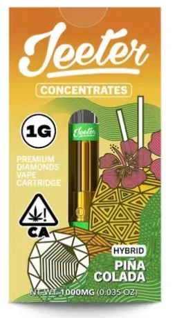 Jeeter - JEETER CART: Pina Colada 1g Premium Liquid Diamonds Vape Cartridge (H) Main Image
