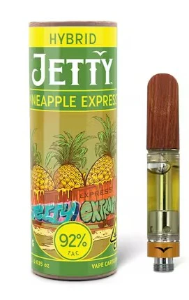 Jetty Extracts - JETTY EXTRACTS: Pineapple Express 1g High THC Cart (H) Main Image
