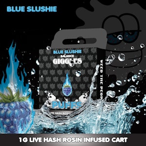Giggles - Giggles 510 - Blue Slushie Live Hash Rosin Infused Cart - 1g