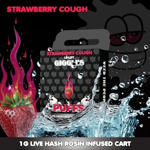 Giggles - Giggles 510 - Strawberry Cough Live Hash Rosin Infused Cart - 1g