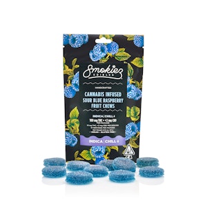 SMOKIEZ - Smokiez Sour Blue Raspberry Fruit Chews