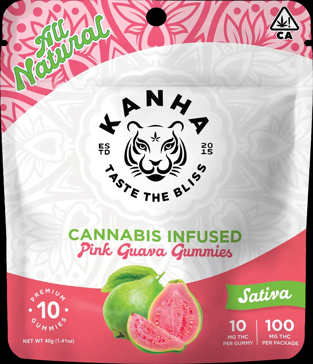 KANHA - KANHA Classic Pink Guava 100mg Gummy Main Image