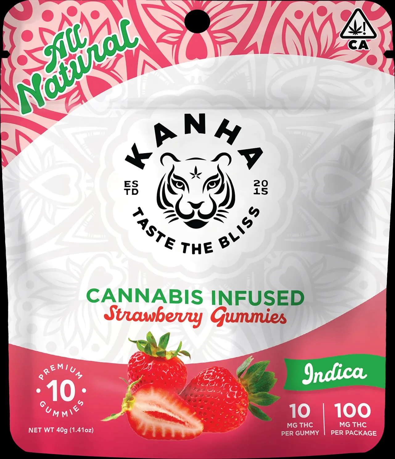 KANHA - KANHA Classic Strawberry 100mg Gummy Main Image