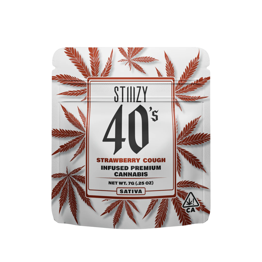 STIIIZY - STIIIZY - Infused 40's Strawberry Cough Mylar - 7g Main Image