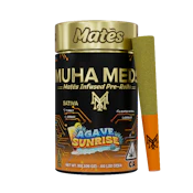 Muha Meds - Agave Sunrise Kief Coated Mates Infused Preroll 5pk 3g