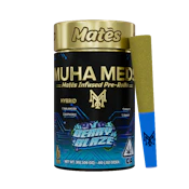 Muha Meds - Berry Blaze Kief Coated Mates Infused Preroll 5pk 3g