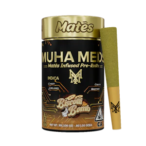 Muha Meds - Muha Meds - Biscotti Bomb Kief Coated Mates Infused Preroll 5pk 3g