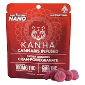 Cran-Pomegranate Punch Nano Gummies - Sativa - 20pcs - 100mg [Kanha]